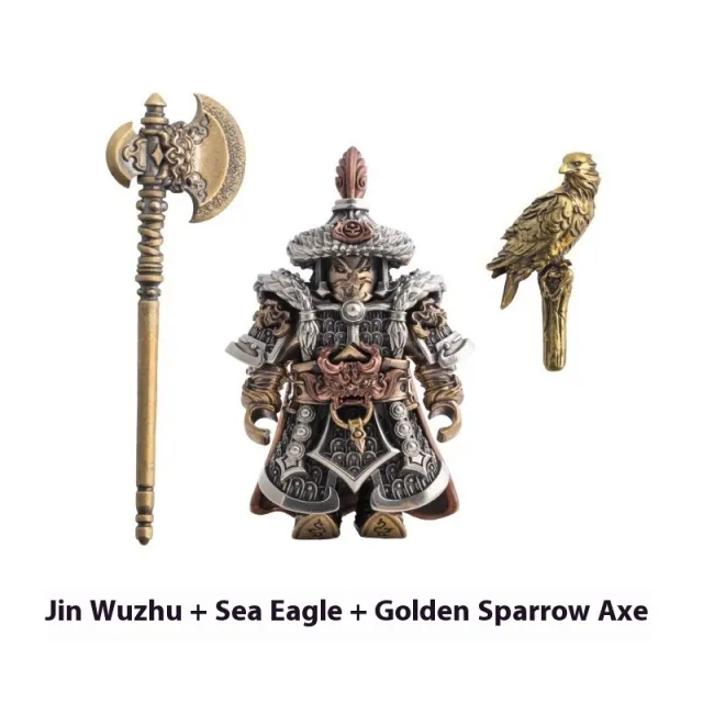 Golden Vulture Soldier Handle Cultural And Creative Song Dynasty Doll Toy Ornaments Golden Bird Axe Gyrfalcon - Shop at LoveMi