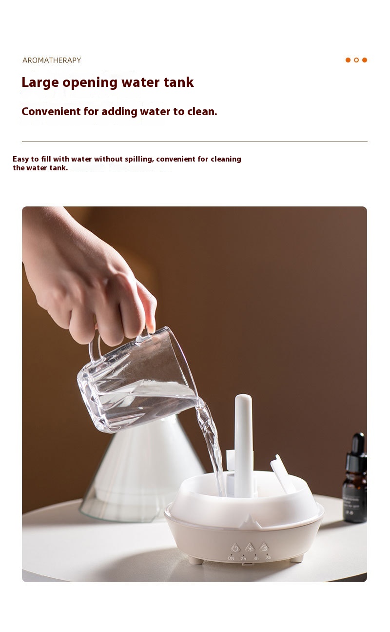 Household Desk Heavy Fog Spit Smoke Ring Colorful Flame Fragrance Machine