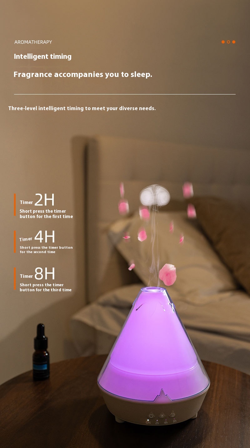 Household Desk Heavy Fog Spit Smoke Ring Colorful Flame Fragrance Machine