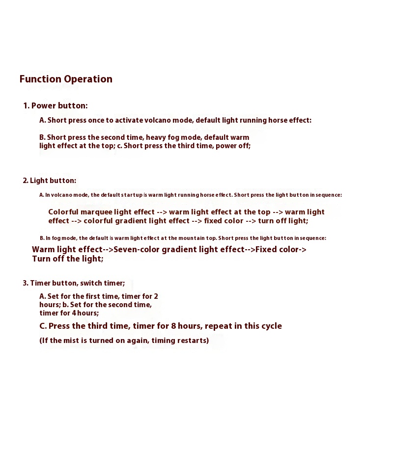 Household Desk Heavy Fog Spit Smoke Ring Colorful Flame Fragrance Machine