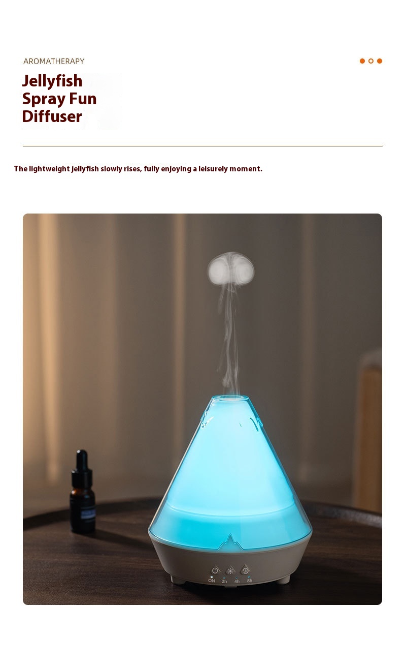 Household Desk Heavy Fog Spit Smoke Ring Colorful Flame Fragrance Machine