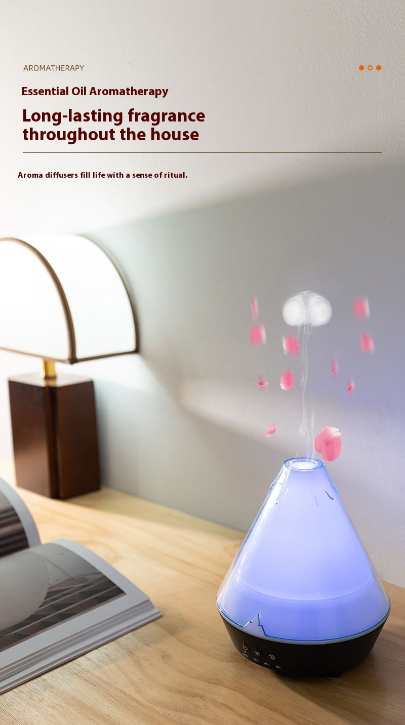 Household Desk Heavy Fog Spit Smoke Ring Colorful Flame Fragrance Machine