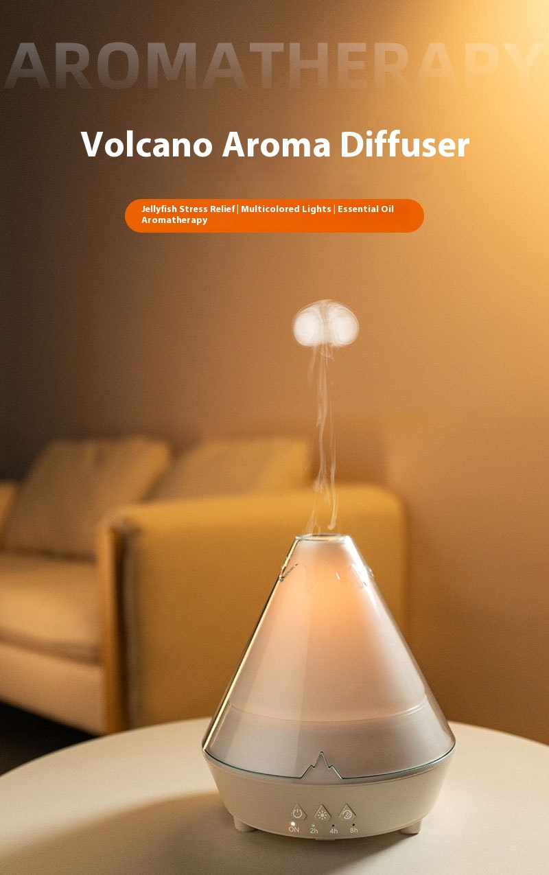 Household Desk Heavy Fog Spit Smoke Ring Colorful Flame Fragrance Machine