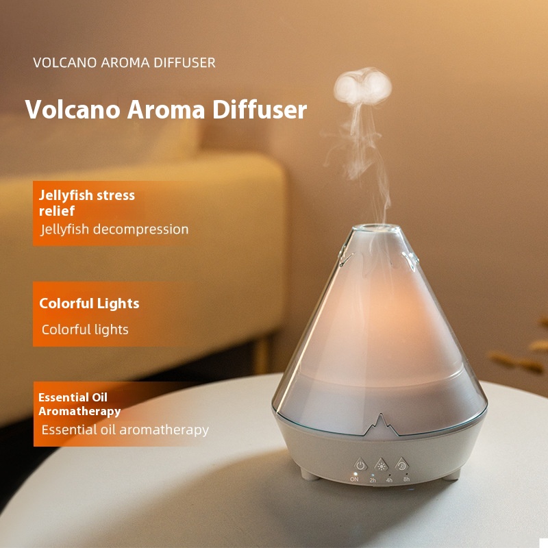 Household Desk Heavy Fog Spit Smoke Ring Colorful Flame Fragrance Machine