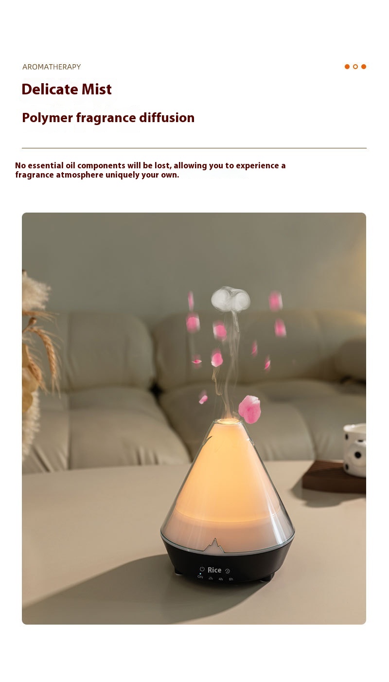 Household Desk Heavy Fog Spit Smoke Ring Colorful Flame Fragrance Machine