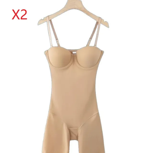One piece Seamless Corset Female Body Shaping Belly And Waist Shaping 2 Pieces Skin Color - Shop at LoveMi
