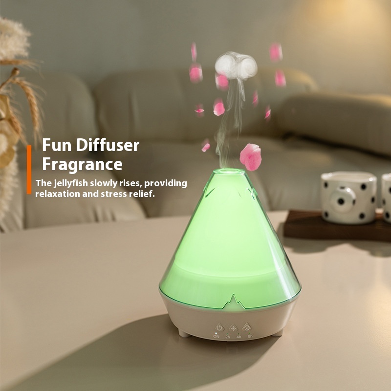 Household Desk Heavy Fog Spit Smoke Ring Colorful Flame Fragrance Machine