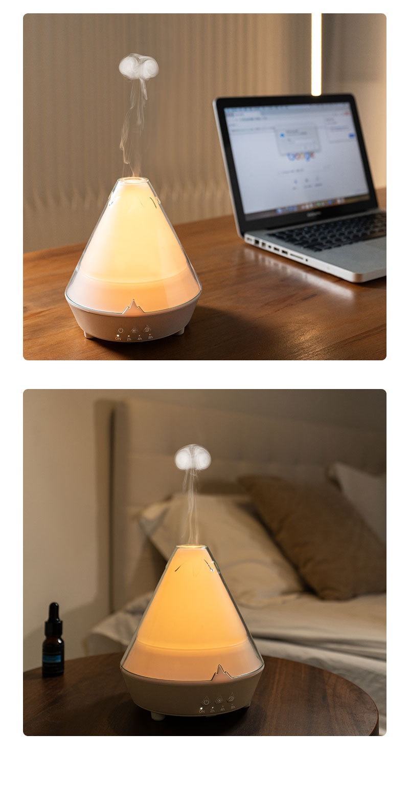 Household Desk Heavy Fog Spit Smoke Ring Colorful Flame Fragrance Machine