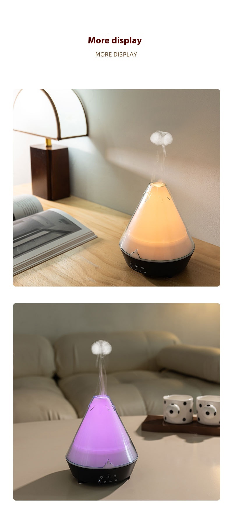 Household Desk Heavy Fog Spit Smoke Ring Colorful Flame Fragrance Machine