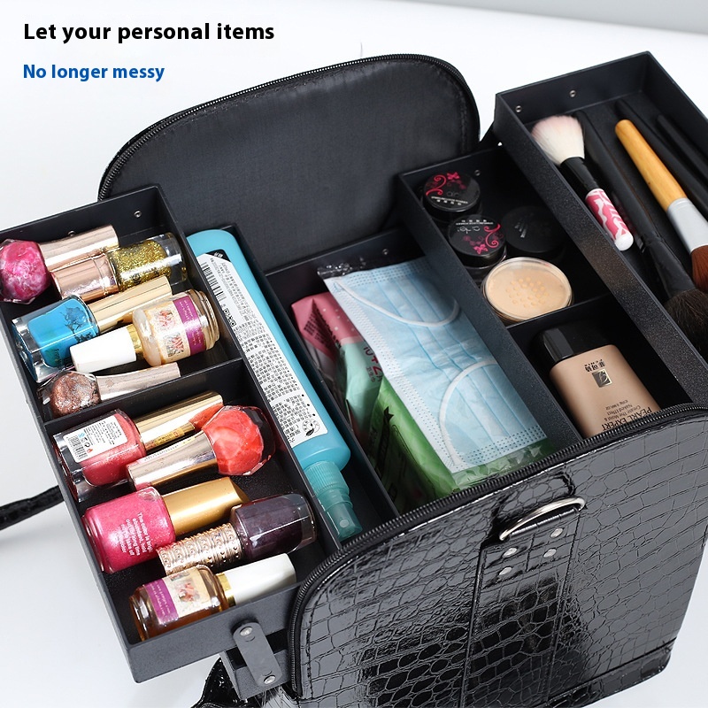 Large Capacity High-grade Hand-held Nail Tattoo Tool Cosmetic Case 3