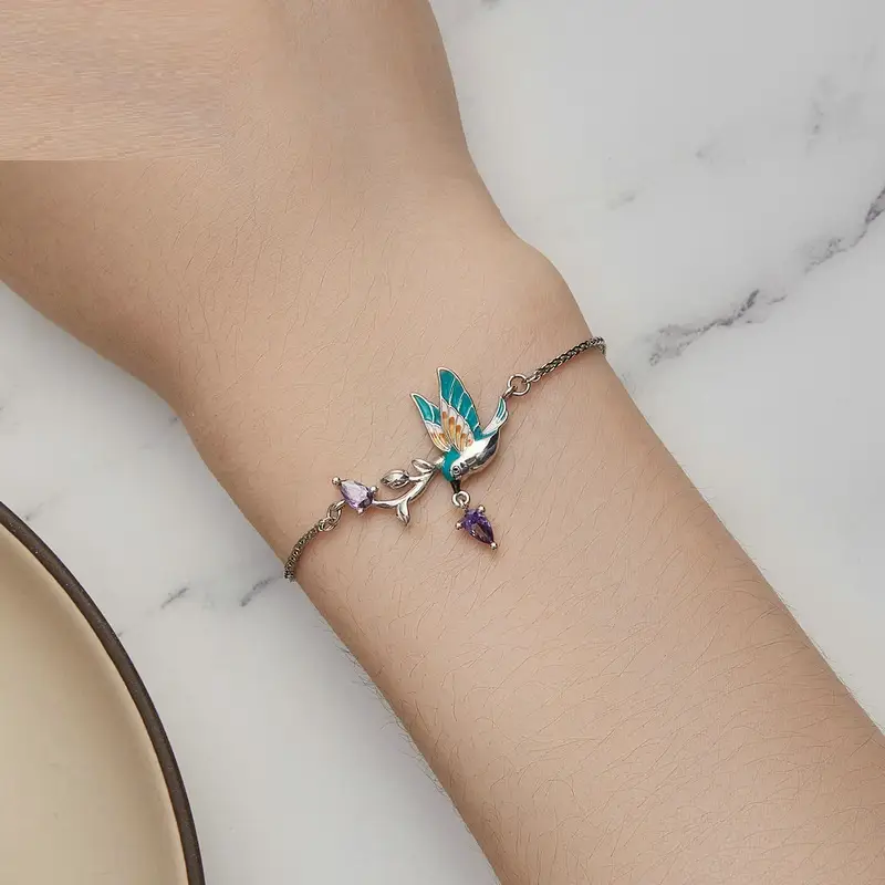 Summer Mori Style Special Interest Light Luxury Wind Bird Bracelet Ornament