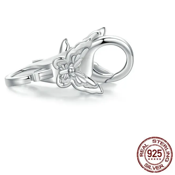 Sterling Silver Lobster Buckle DIY Basic Bracelet All-matching