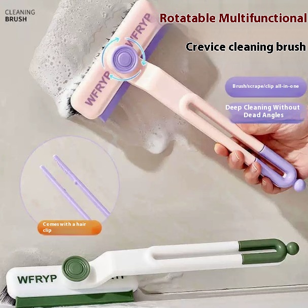 Household Corner Floor Cleaning Brush Clip For Bathroom And Toilet