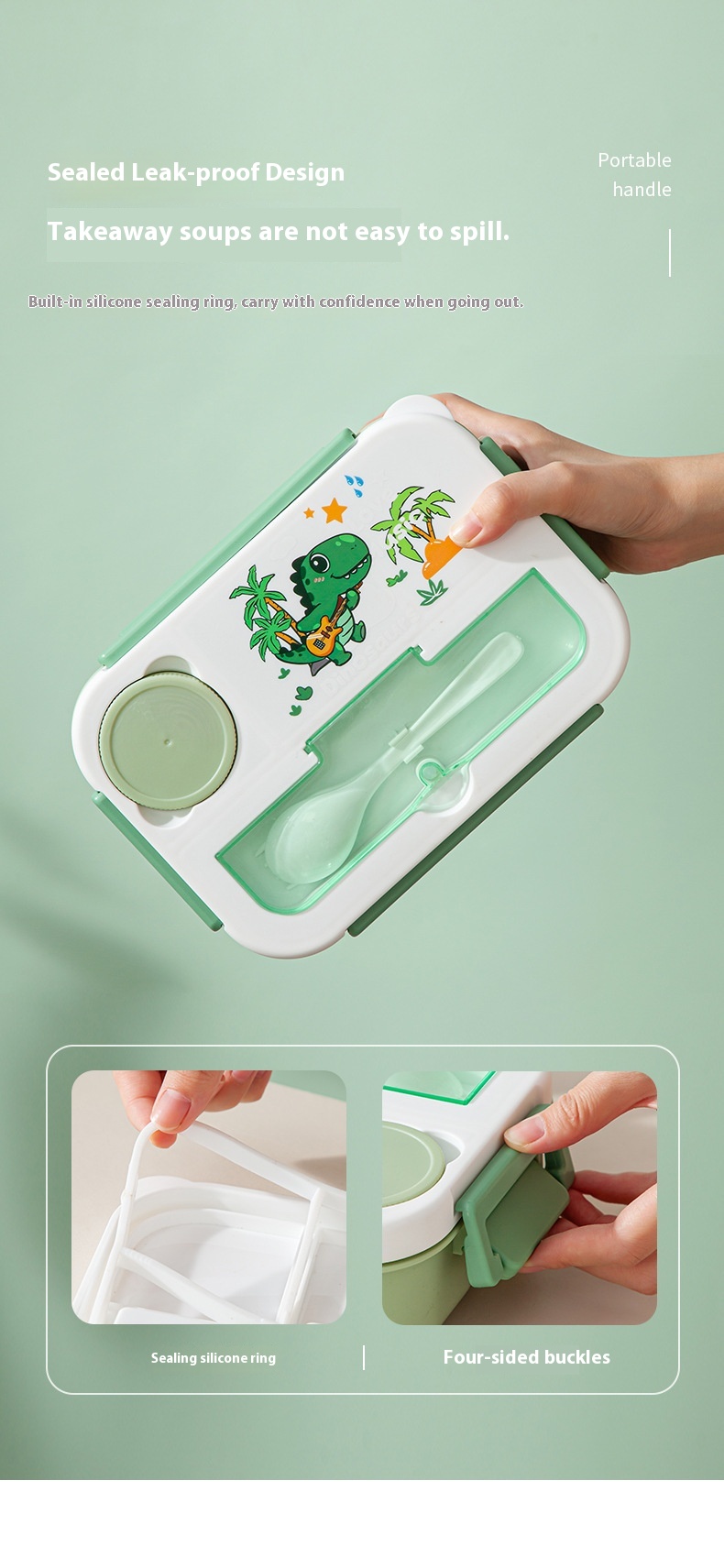 Student Bento Box For Office Workers And Children Who Can Enter Microwave Oven