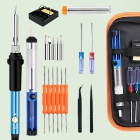 Adjustable Temperature Soldering Iron Repair Welding Pen Tool Kit Set