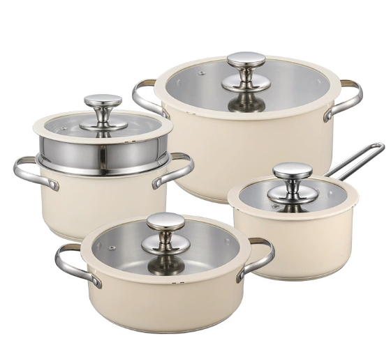 Stainless Steel 304 Double Bottom Pot Ceramic Paint Soup Pot