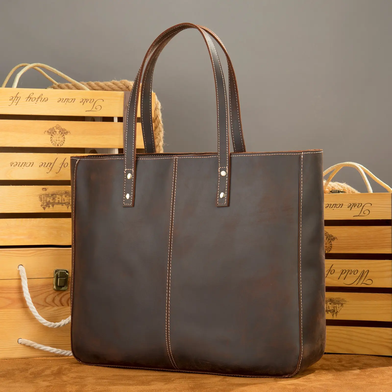 Vintage Shoulder Bag Female Causal Totes for Daily Shopping