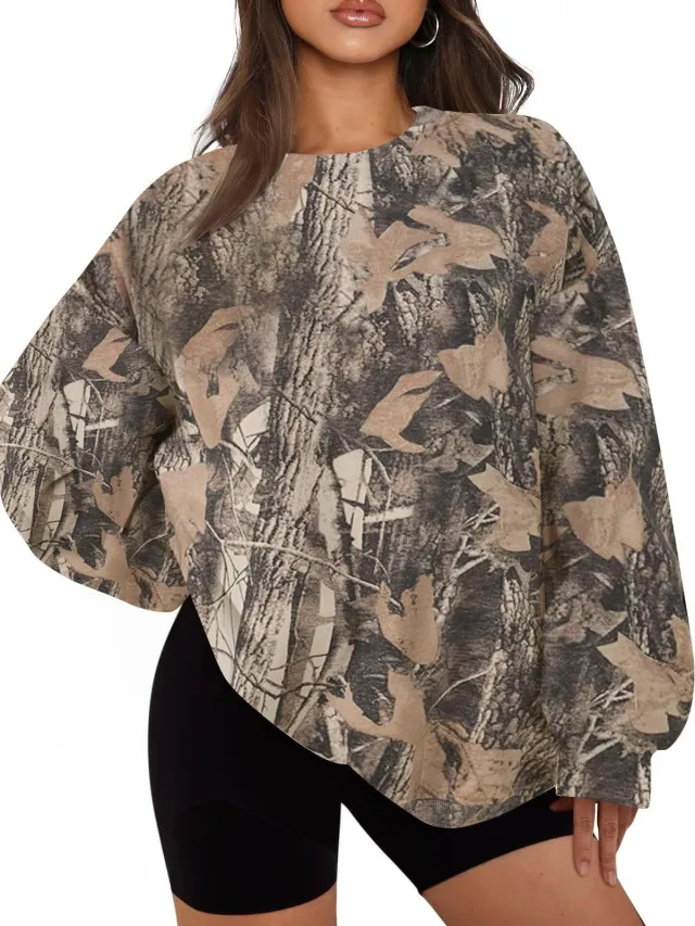 3D Digital Printing Women's Trendy Round Neck Sweater Wa32Jl250810Y016 - Shop at LoveMi