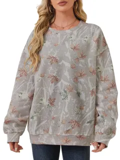 3D Digital Printing Women's Trendy Round Neck Sweater - Wa32Jl250810Y017 - View 1