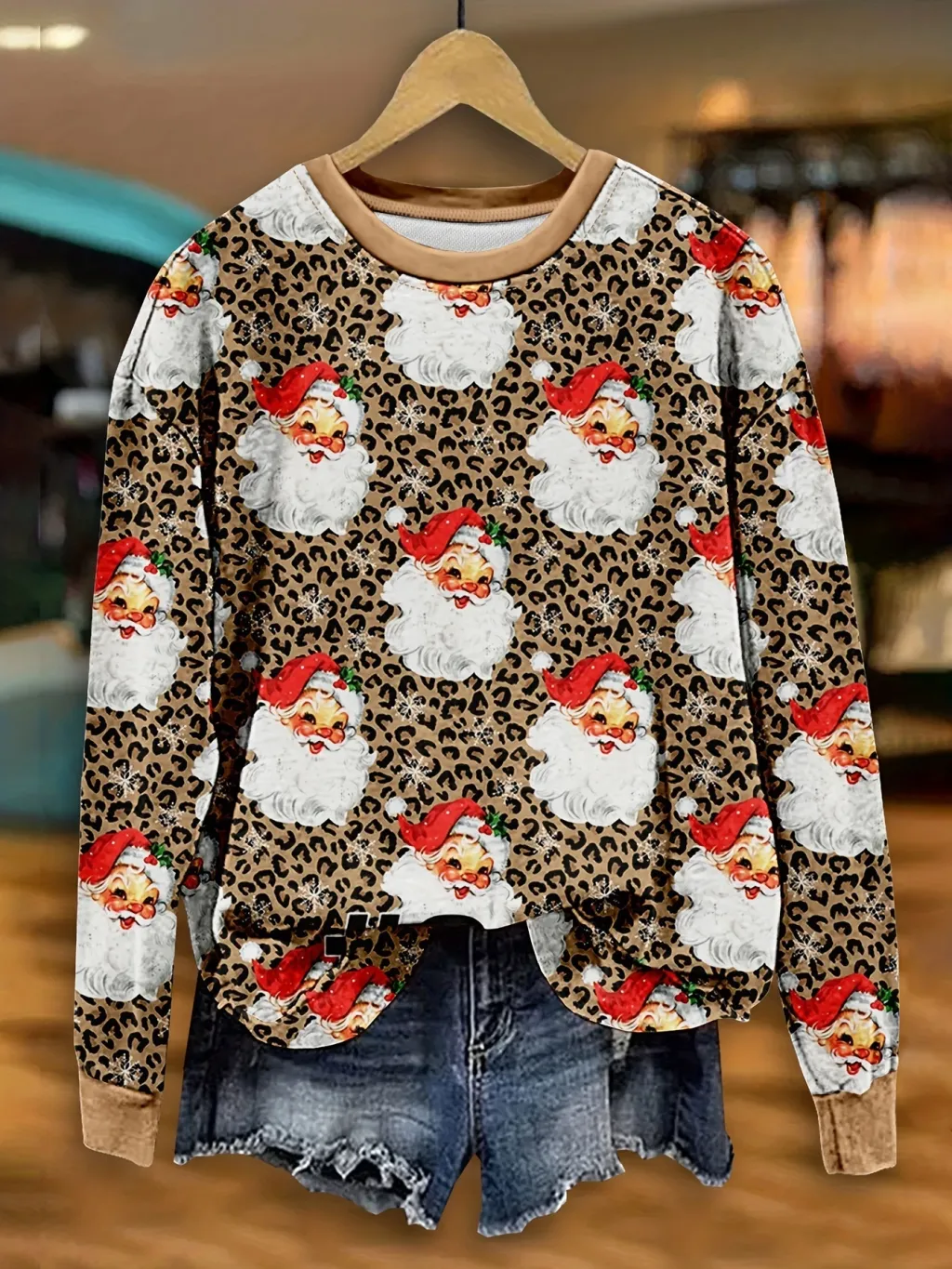 3D Digital Printing Women's Trendy Round Neck Sweater - Wa32Jl250810Y013-3Xl