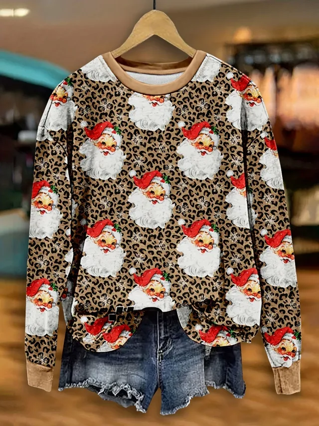 3D Digital Printing Women's Trendy Round Neck Sweater Wa32Jl250810Y013 3Xl - Shop at LoveMi