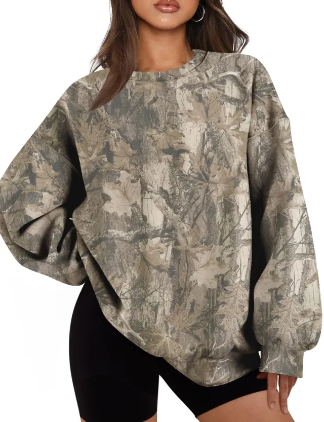 3D Digital Printing Women's Trendy Round Neck Sweater Wa32Jl250810Y021 M - Shop at LoveMi