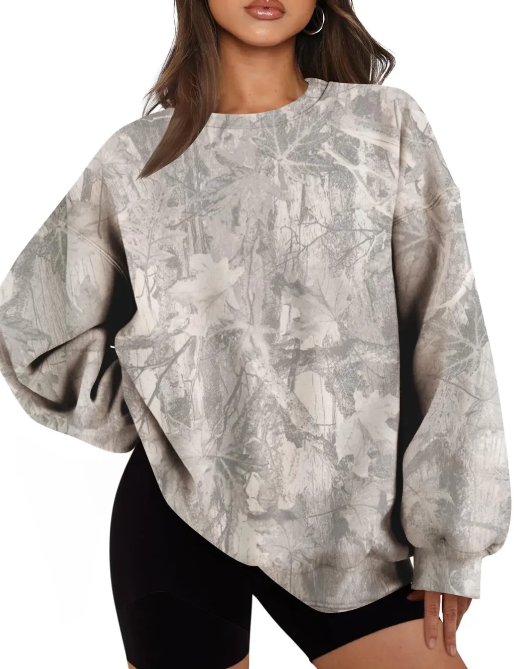 3D Digital Printing Women's Trendy Round Neck Sweater - Wa32Jl250810Y023-S