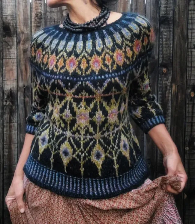 3D Printed Women's Sweater Pattern Pullover Sweater Casual Loose Long Sleeve Knitted Top Zpmyt20012 - Shop at LoveMi