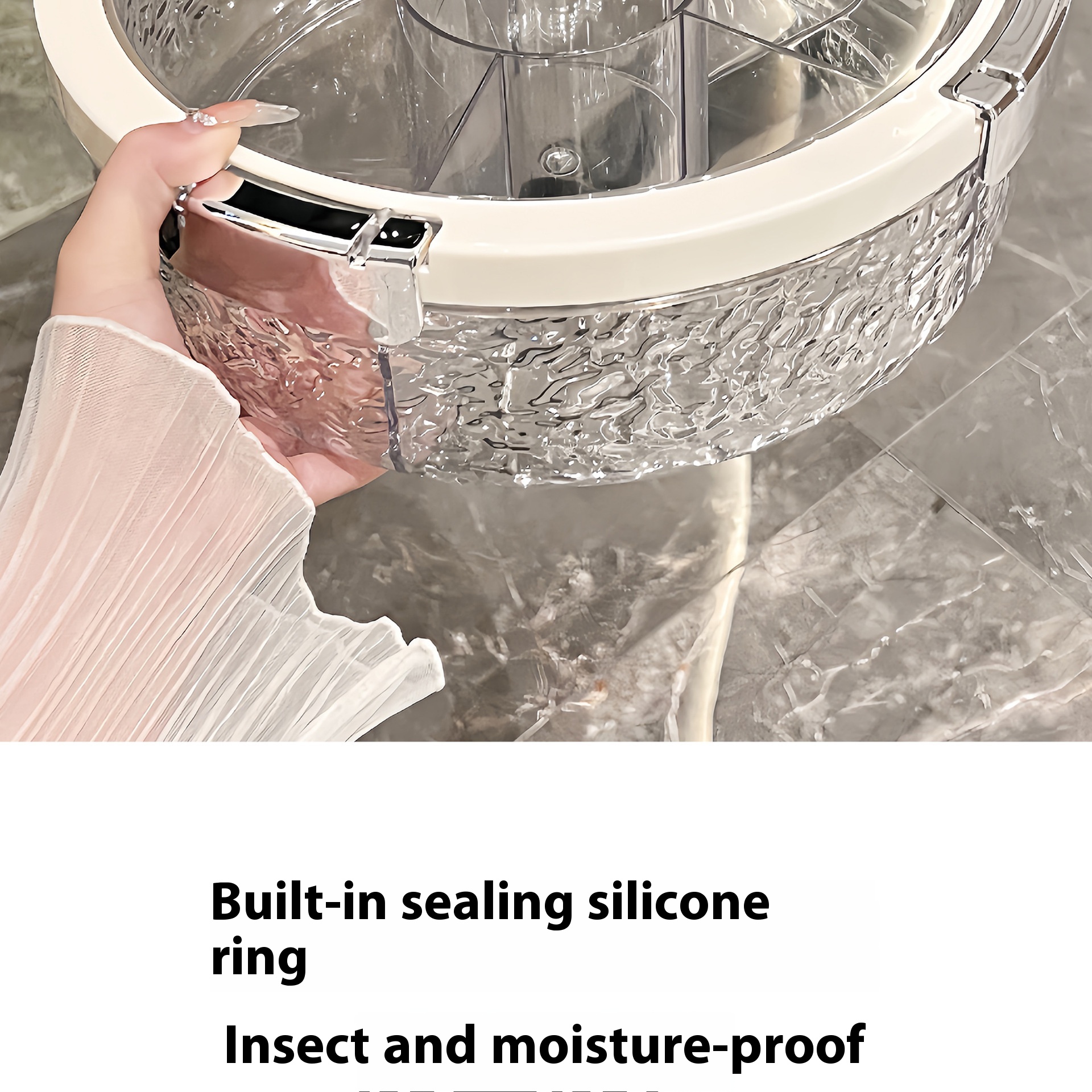 Light Luxury Sealed Dried Fruit Tray Candy Box Cover