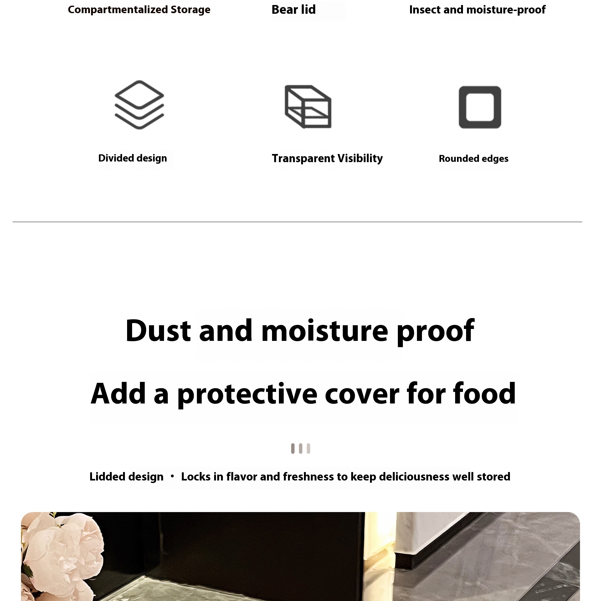 Light Luxury Sealed Dried Fruit Tray Candy Box Cover