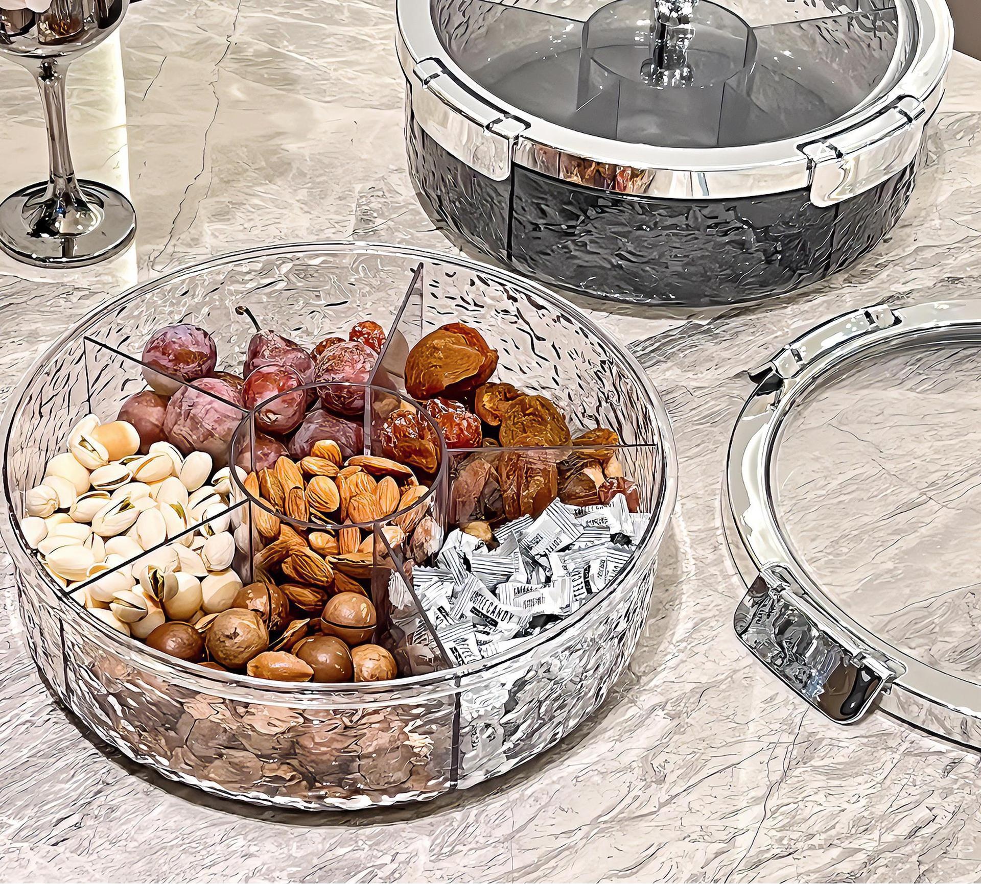 Light Luxury Sealed Dried Fruit Tray Candy Box Cover