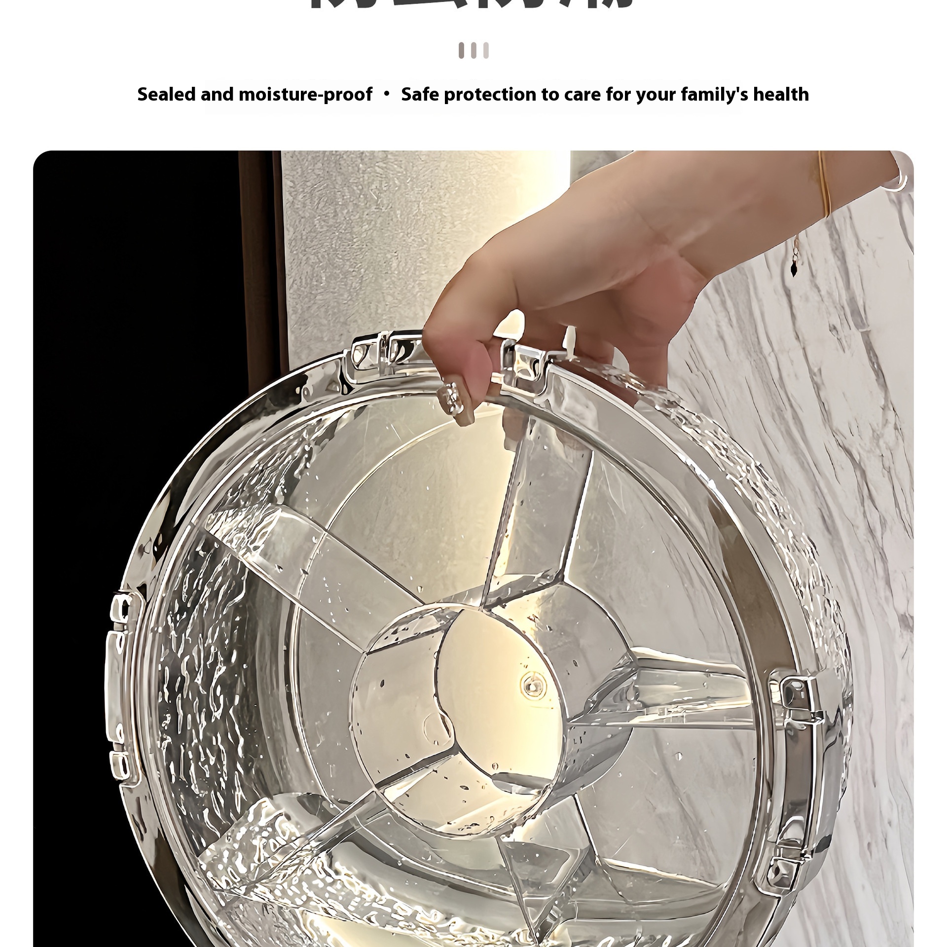 Light Luxury Sealed Dried Fruit Tray Candy Box Cover