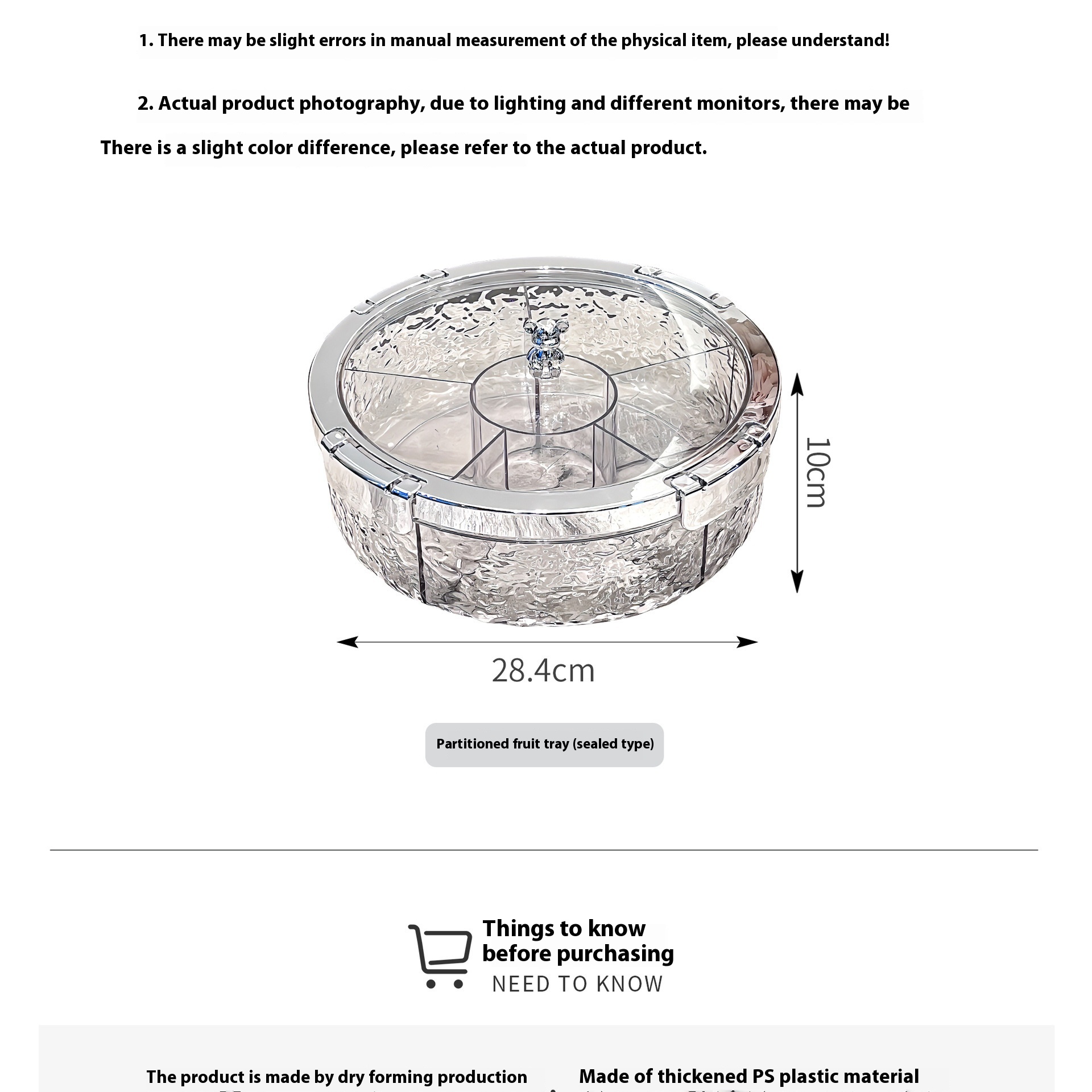 Light Luxury Sealed Dried Fruit Tray Candy Box Cover