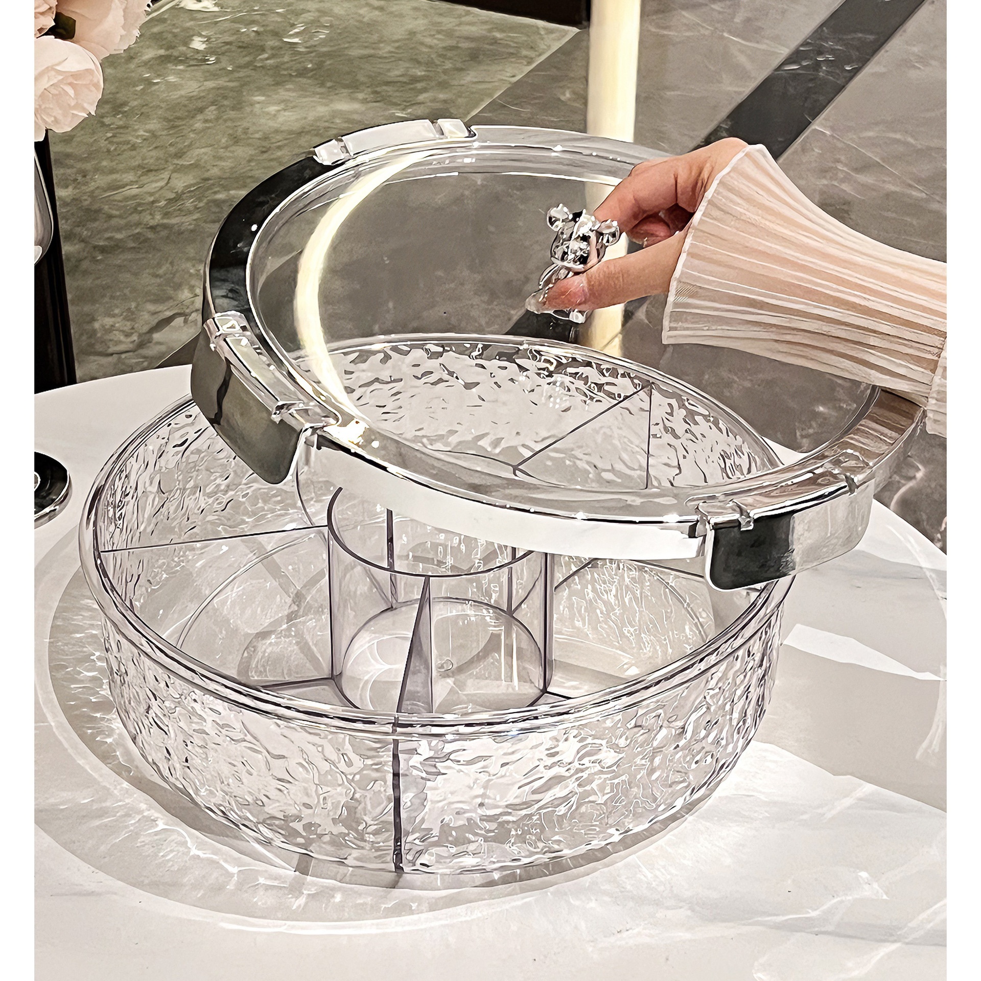 Light Luxury Sealed Dried Fruit Tray Candy Box Cover