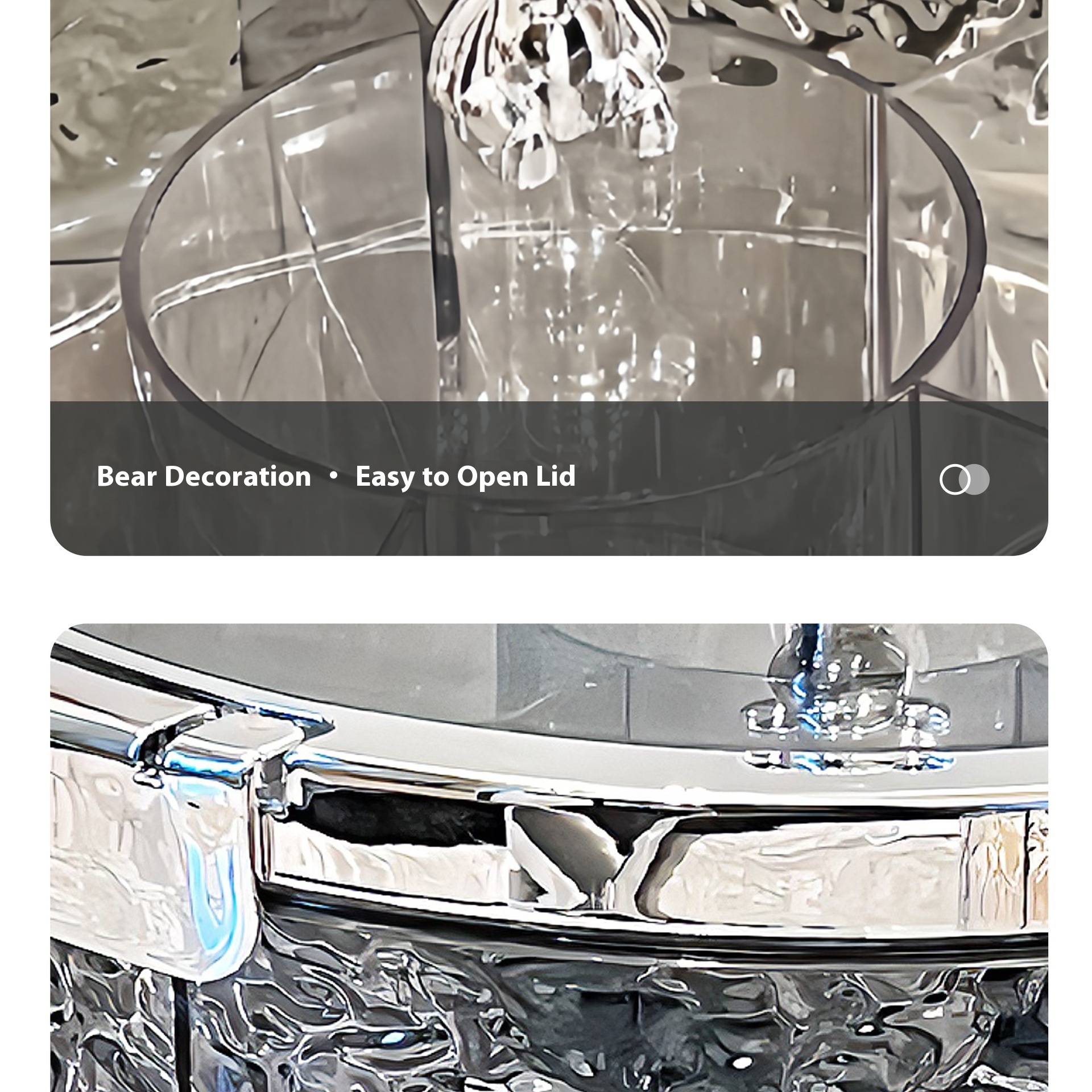 Light Luxury Sealed Dried Fruit Tray Candy Box Cover