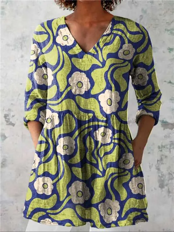 Female Creative Fish Pattern Vacation Style Dress C288Z 5Xl - Shop at LoveMi