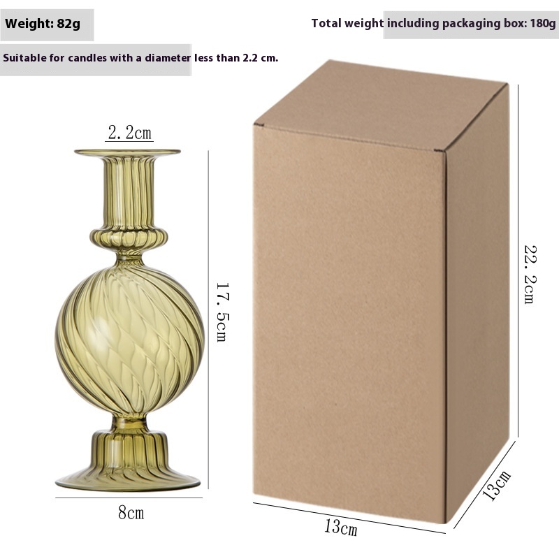 Borosilicate Glass Candle Holder, picture 9 of 9