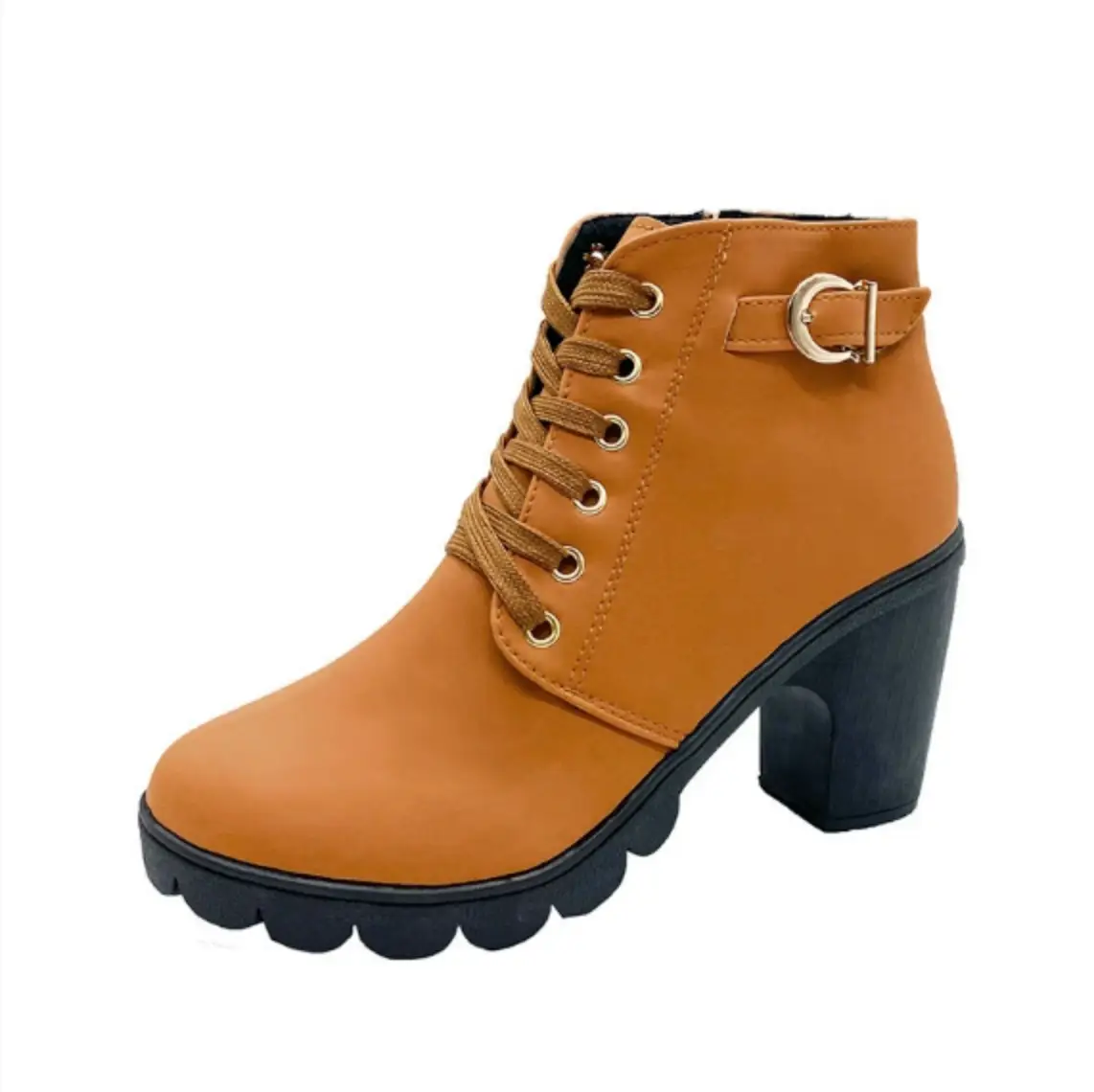Women's thick heel boots