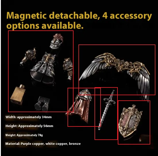 Paladin National Style Original Big Player Crusader Home Table Decorative Ornaments Paladin Angel Wings 2 - Shop at LoveMi