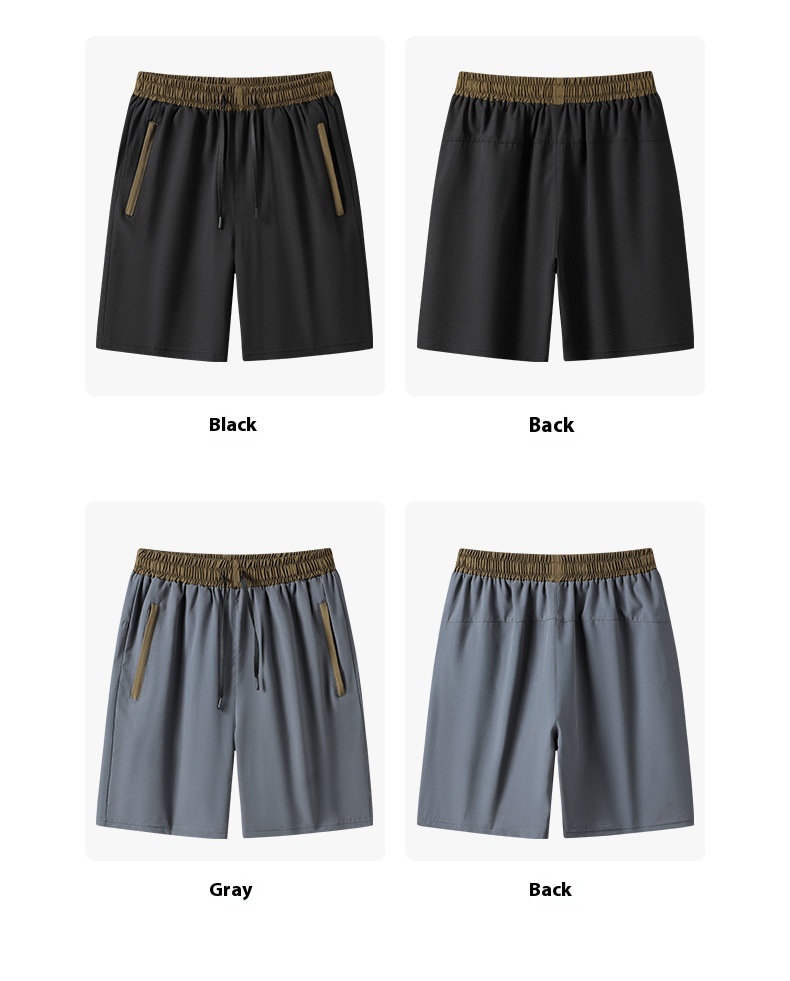 Activewear Shorts for Men with Elastic Waistband