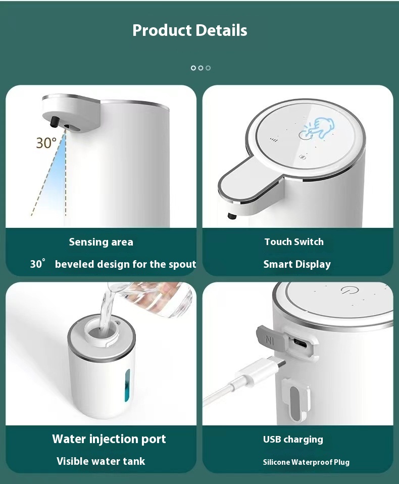 Smart Inductive Soap Dispenser Desktop Foam Electric Bubbler