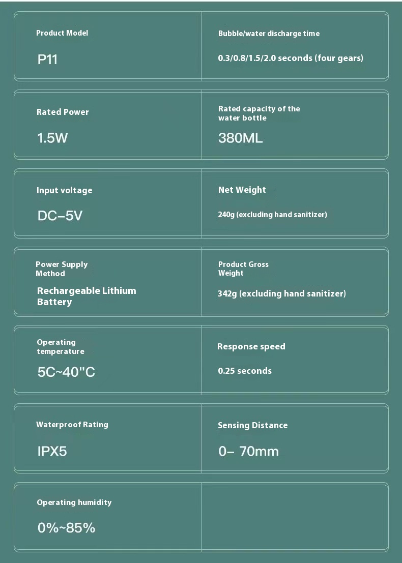 Smart Inductive Soap Dispenser Desktop Foam Electric Bubbler