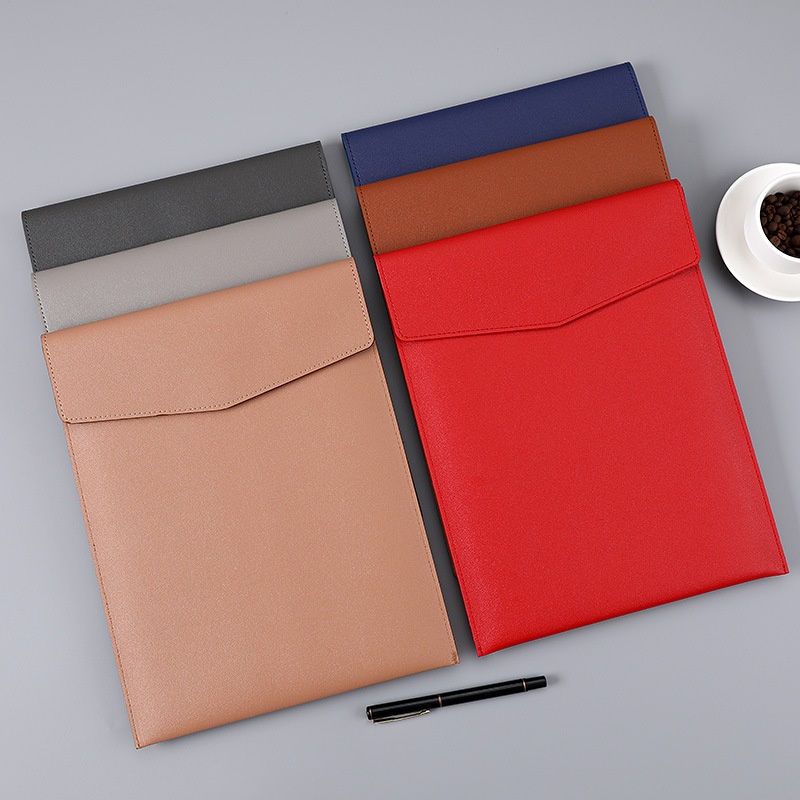 A4 Leather File Bag Business Vertical