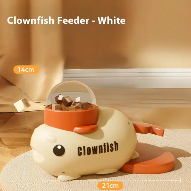 Cartoon Press Leakage Food Feeder Large Dog Relief Toys Mi Elegant White Clownfish - Shop at LoveMi