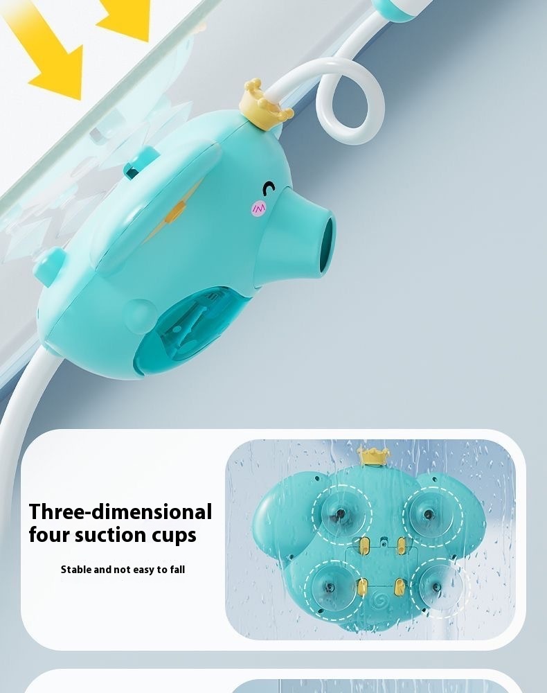 Electric Elephant Shower Bubble Machine Bath Toys