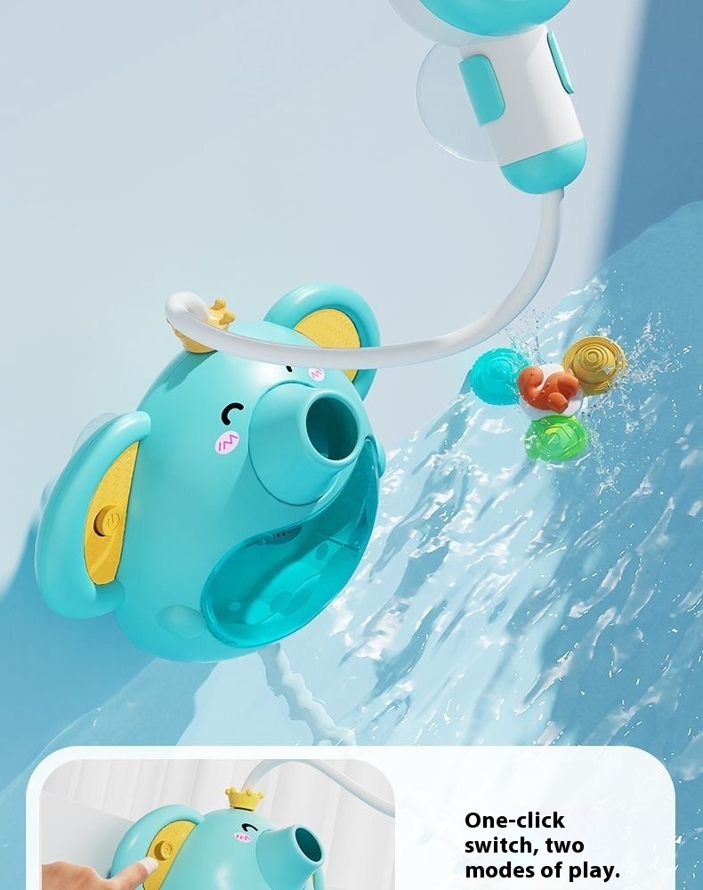 Electric Elephant Shower Bubble Machine Bath Toys