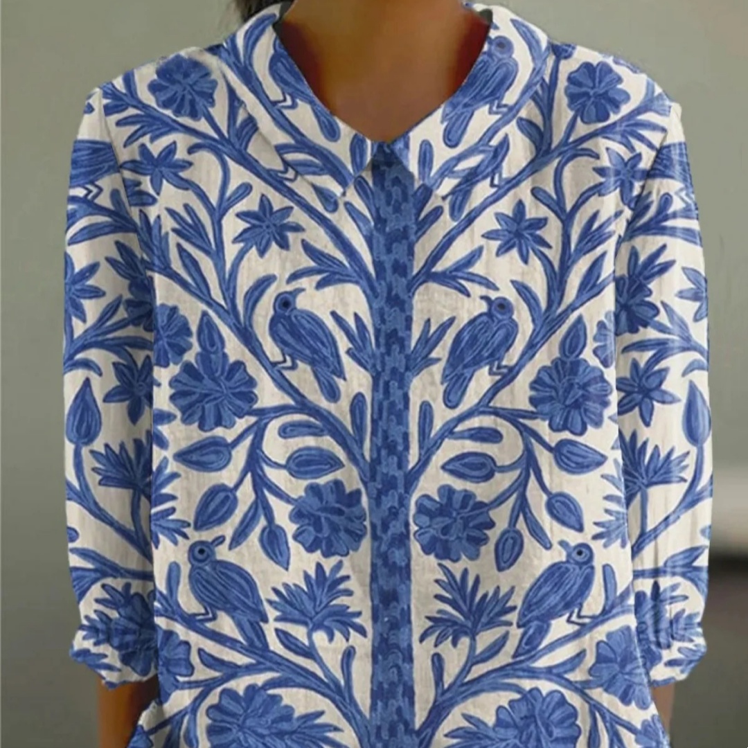 Women's Summer Casual Floral Shirt