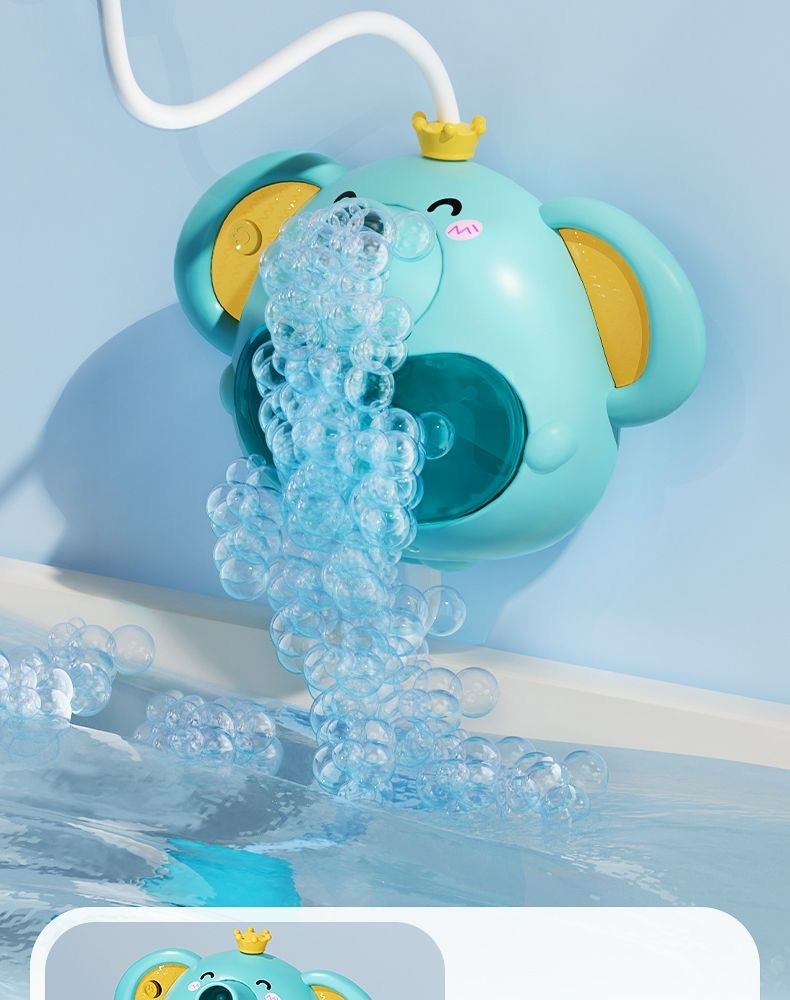 Electric Elephant Shower Bubble Machine Bath Toys