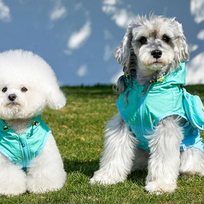 Mookipet Dog Clothes New Bichon Schnauzer Small Dog Traction Pet Sun Protection Vest