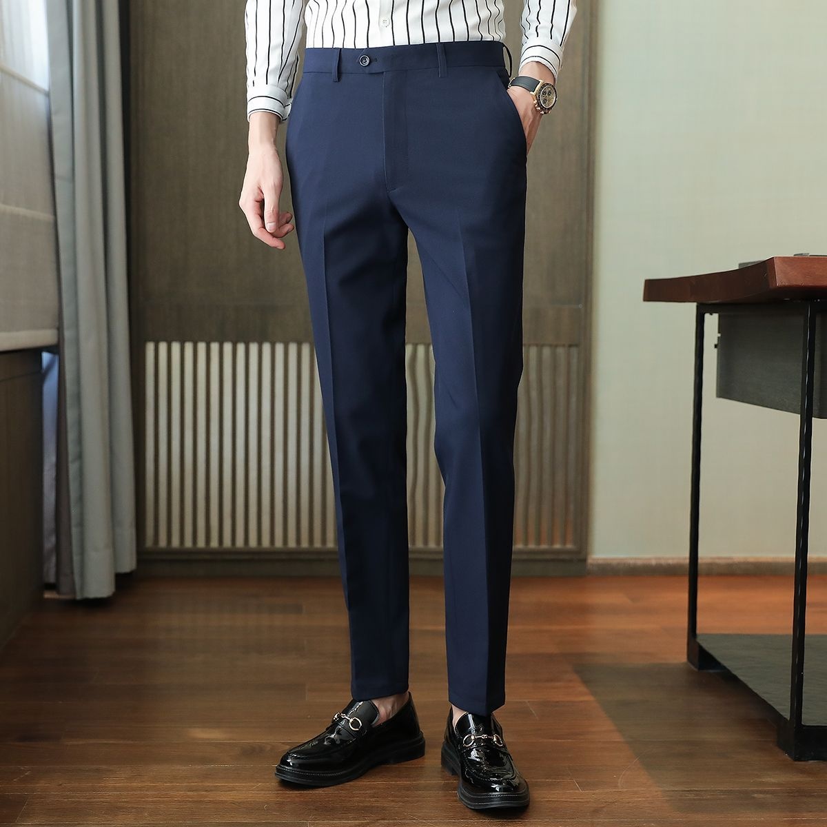 Business Trendy Cropped Non-ironing Suit Pants